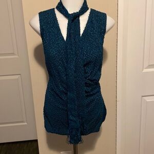 NWT! Stunning St. John Top with Detachable Scarf‎
